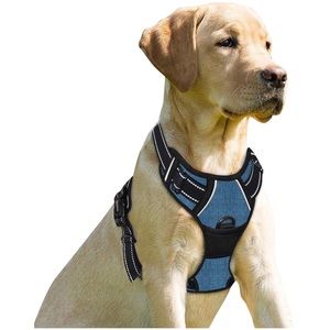 BARKBAY No Pull Dog Harness Heavy Duty Reflective Easy Control Handle